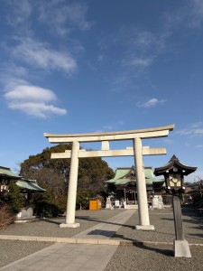 龍光明神社　空の写真